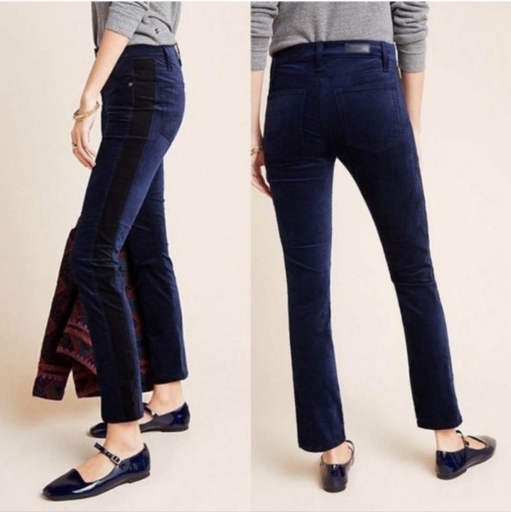 Anthropologie X Ag Adriano Goldschmeid "The Mari Tuxedo Stripe" Jeans - 25r